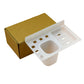 Multi-functional plastic soap dish with a tray for both bathroom and kitchen applications.