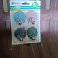 Self Adhesive Wall Hooks Waterproof Adhesive Sticky Stylish Hooks (4 Pc)