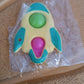 Rocket Shaped Dimple Keychain Toy (1 Pc)