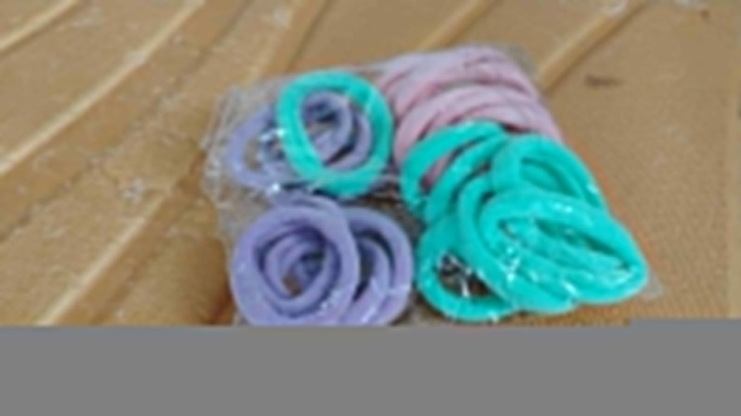 Soft Elastic Hair Bands Set for Girls (24 Pc)