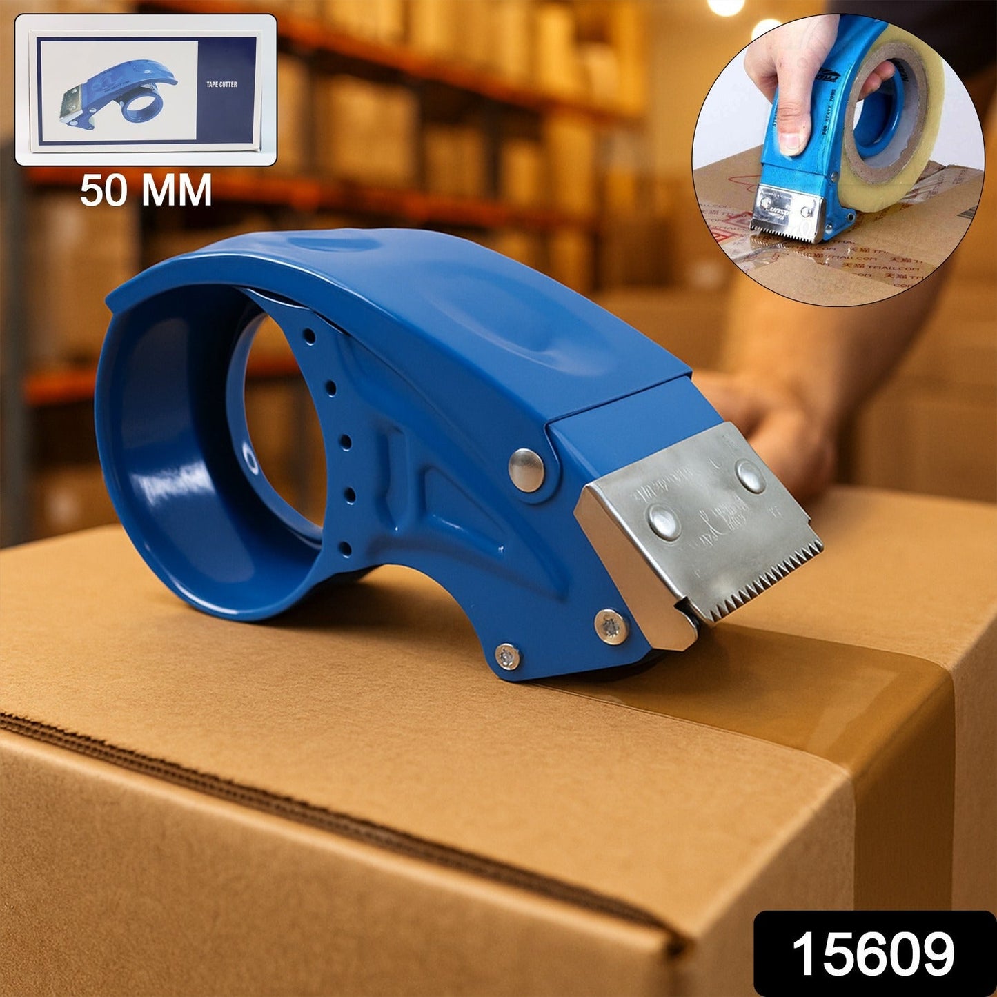 Heavy-Duty Tape Dispenser / Cutter - (1 Pc)