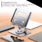 Aluminum Alloy 360Â°Rotating Bracket, Adjustable Tablet Stand, Portable Foldable Ergonomic Tablet Support