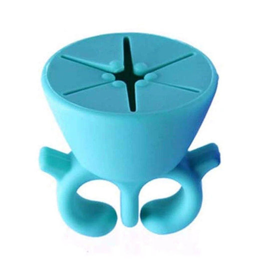 Nail polish holder ring with stand, manicure tools