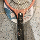 Red Rechargeable Electric Mosquito Killer Racket with Cable