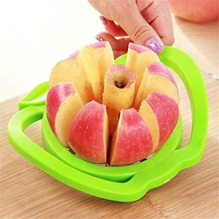 Plastic apple cutter with 8 blades for easy slicing