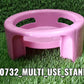 Versatile plastic stand for holding matkas and pots, unbreakable design.