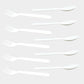 Premium plastic spoon and fork set, 10 pieces.