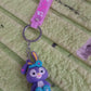 Cute Cartoon Silicone 3D Key Chain with Metal Hook & Strap (Pack of 1)