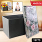 Premium Foldable Storage Box with Floral Lid (1 Pc)