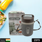 Hot food container with handle and stackable design