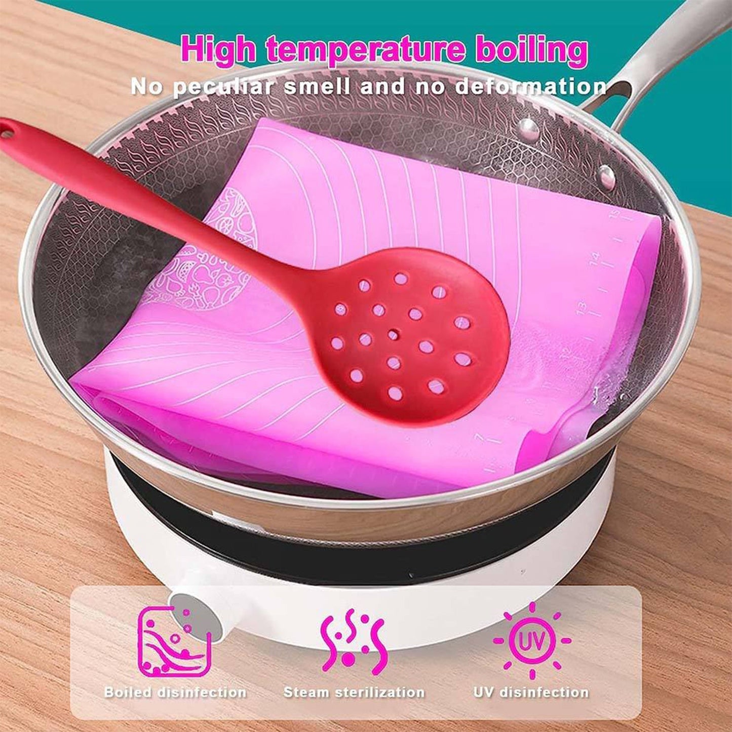 Non-Stick Dough Rolling & Baking Mat - (1 Pc / 29x26 Cm)