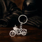 Motorcycle Silhouette Metal Keychain - (1 Pc)