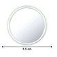 White Round Car Blind Spot Rear View Mirror Set (2 Pc)