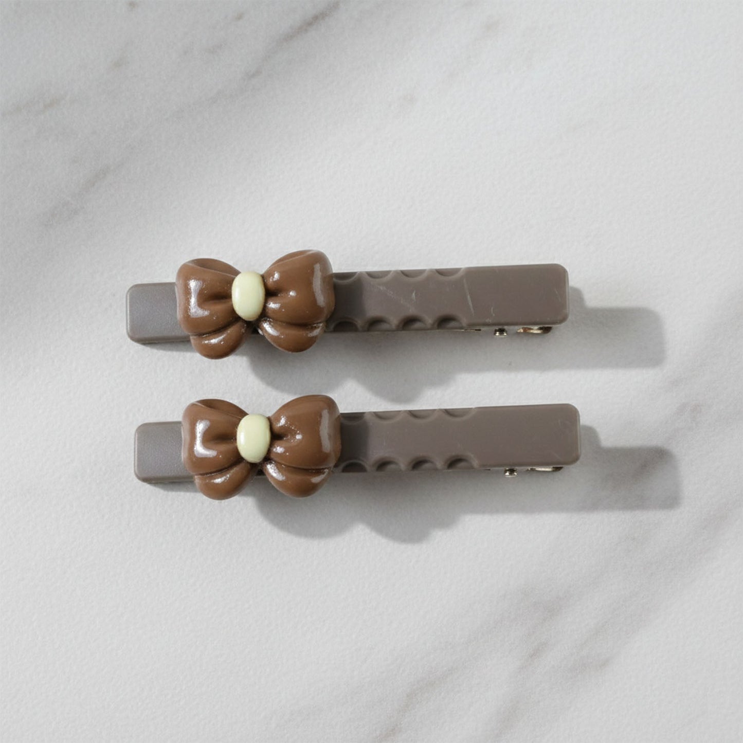 Elegant Bow Design Decorative Hair Clips Set (4 Pc)