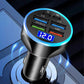 Multi-Port Fast Car Charger for 12V/24V Vehicles – 4-USB Smart Adapter