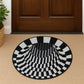3D Space Round Carpet, Floor Mat Non-Woven Doormat (60 Cm)