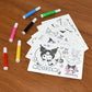 Coloring Book for Kids 6 Sheets with 6 Colorful Markers  (1 Set)