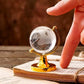 Small Crystal Globe Table Showpiece with Golden Stand (1 Pc)