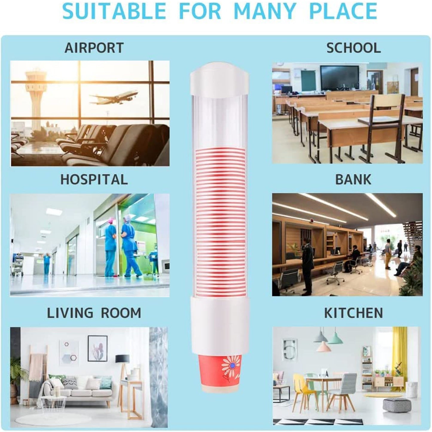 Automatic Paper Cup Dispenser Holder (1 Pc)