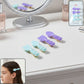 Cute Spoon & Spatula Shape Decorative Hair Clip Set (4 Pc)