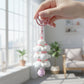 Cute Cartoon Cloud Stack Keychain with Bell (1 Pc , Mix Color)