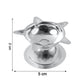 Stainless Steel Lotus Design Diya (1 Pc)