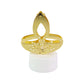 Golden Diya Shaped LED Tealight Candles (12 Pc)