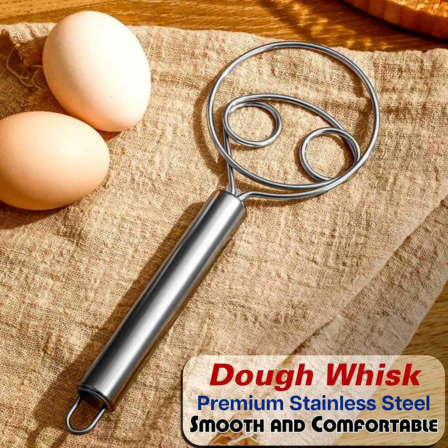 Stainless Steel Danish Dough Whisk - (1 Pc / Big)