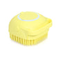 Silicone bath brush with shampoo dispenser, massage