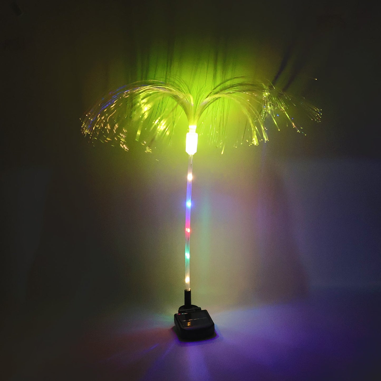 Solar-Powered Fiber Optic Garden Light - (1 Pc)