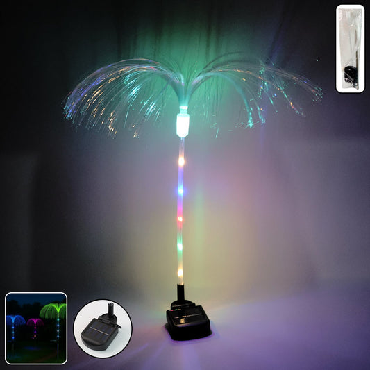 Solar-Powered Fiber Optic Garden Light - (1 Pc)