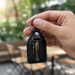 Premium Leather Finish Metal Sword Emblem Keychain (1 Pc)