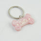 Typographic Bone Keyring 