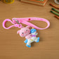 cute pig riding unicorn cartoon keychain (1 pc)