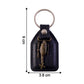 Premium Leather Finish Metal Sword Emblem Keychain (1 Pc)
