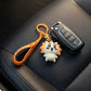 Cute Cartoon Lion Silicone Keychain (1 Pc)