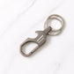 Premium Metal Keychain Carabiner Clip Hook with Dual Key Rings (1 Pc)