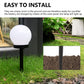 Solar-Powered LED Garden Globe Pathway Light (1 Pc)