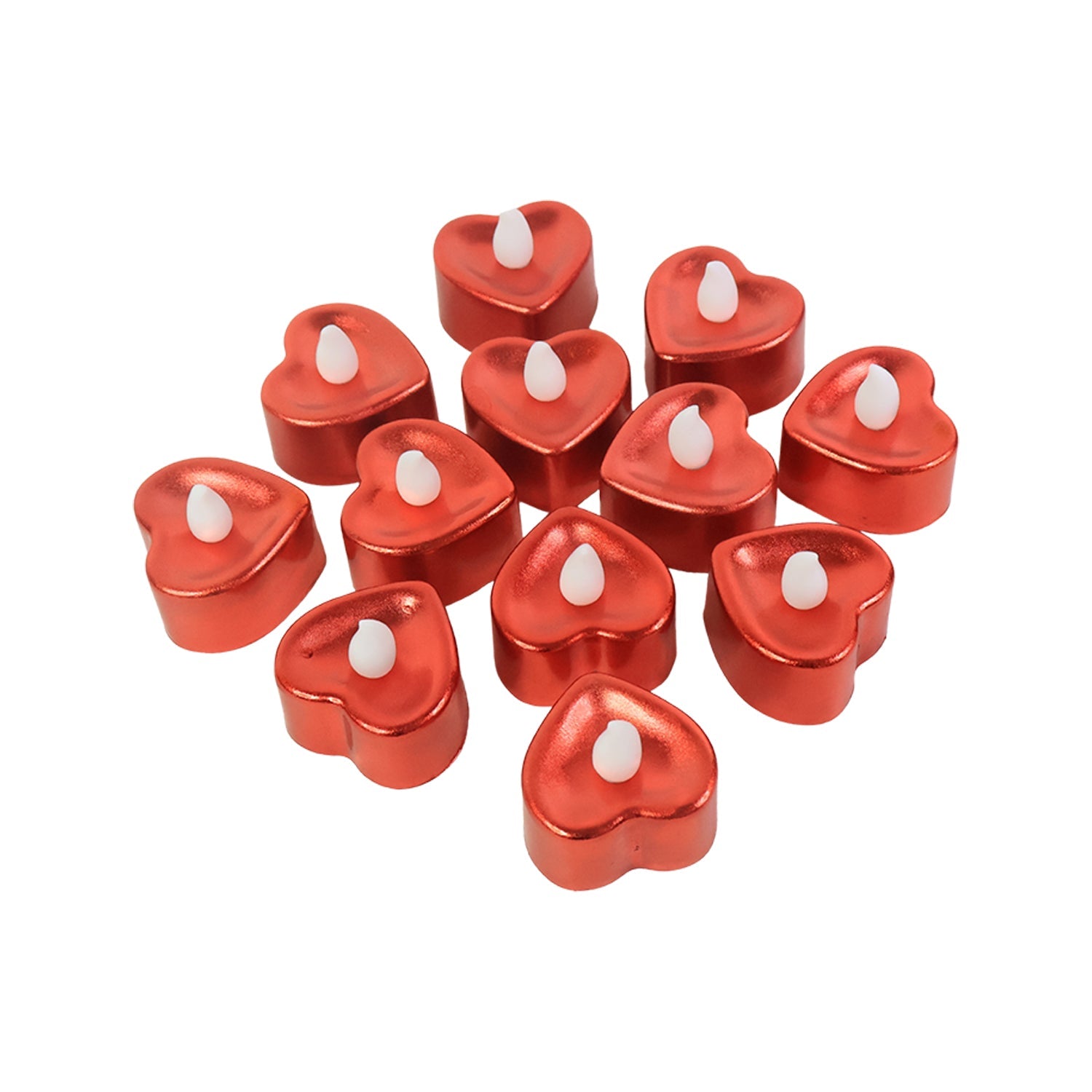 Heart Shaped LED Tea Light Candles