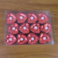 Heart Shaped LED Tea Light Candles (Mix Color / 12 Pc)