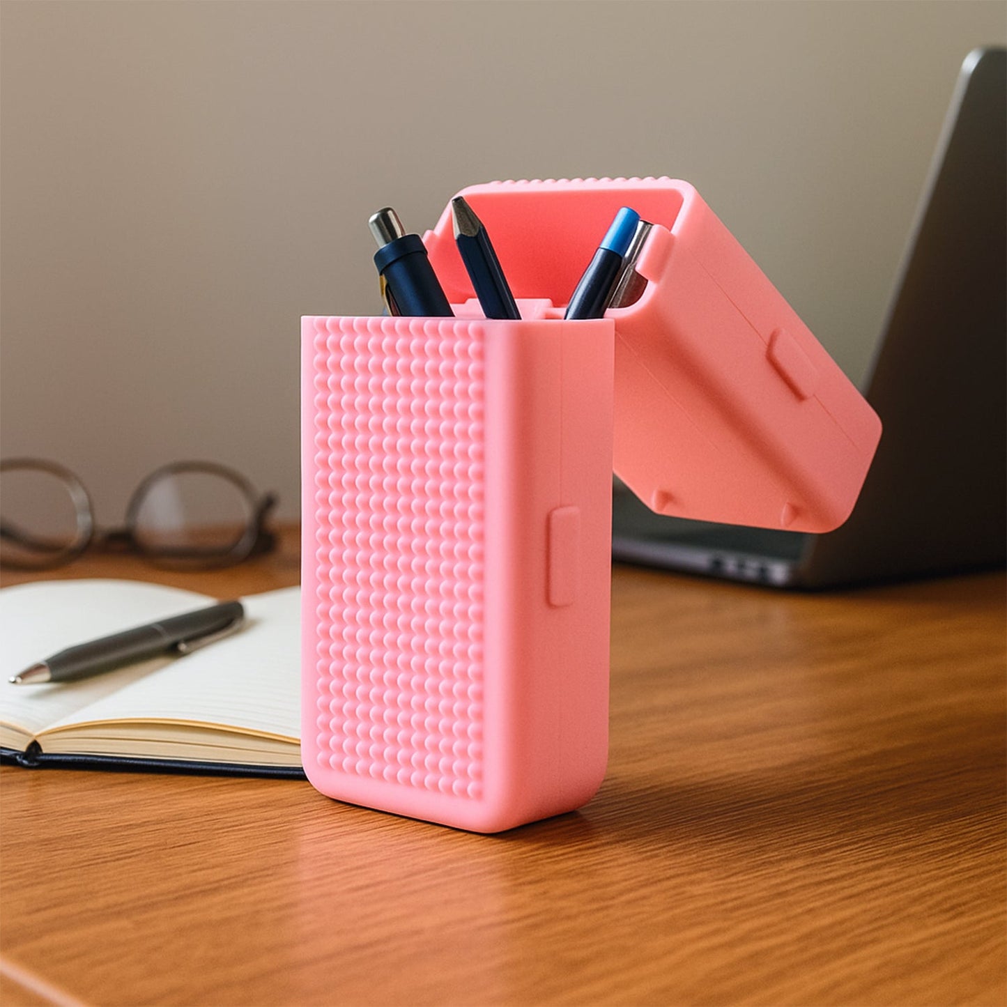 DIY Pixel Art Pencil Box with Building Blocks (1 Set)