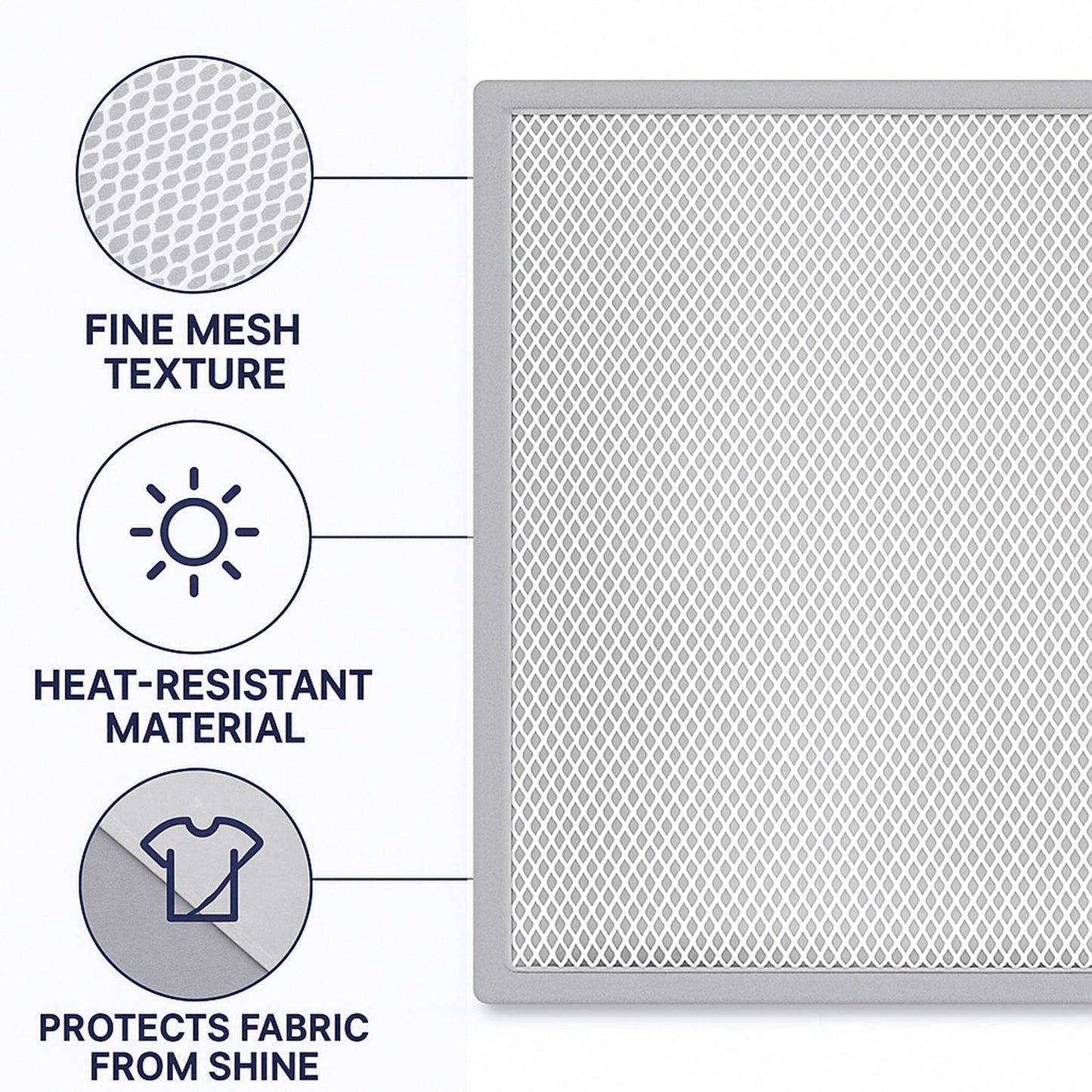 Large Ironing Press Net / Mesh Ironing Protector Cloth (67 x 50 Cm / 1 Pc)