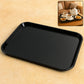 Plastic Serving Tray / Plate – 40 × 30 cm (1 Pc / Black)
