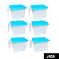 Unbreakable kitchen storage containers set of six