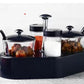 Ganesh Rendy condiment set with transparent jar for easy access, 1 piece.