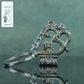 Om with Shivling Metal Keychain (1 Pc)