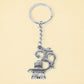 Om with Shivling Metal Keychain (1 Pc)