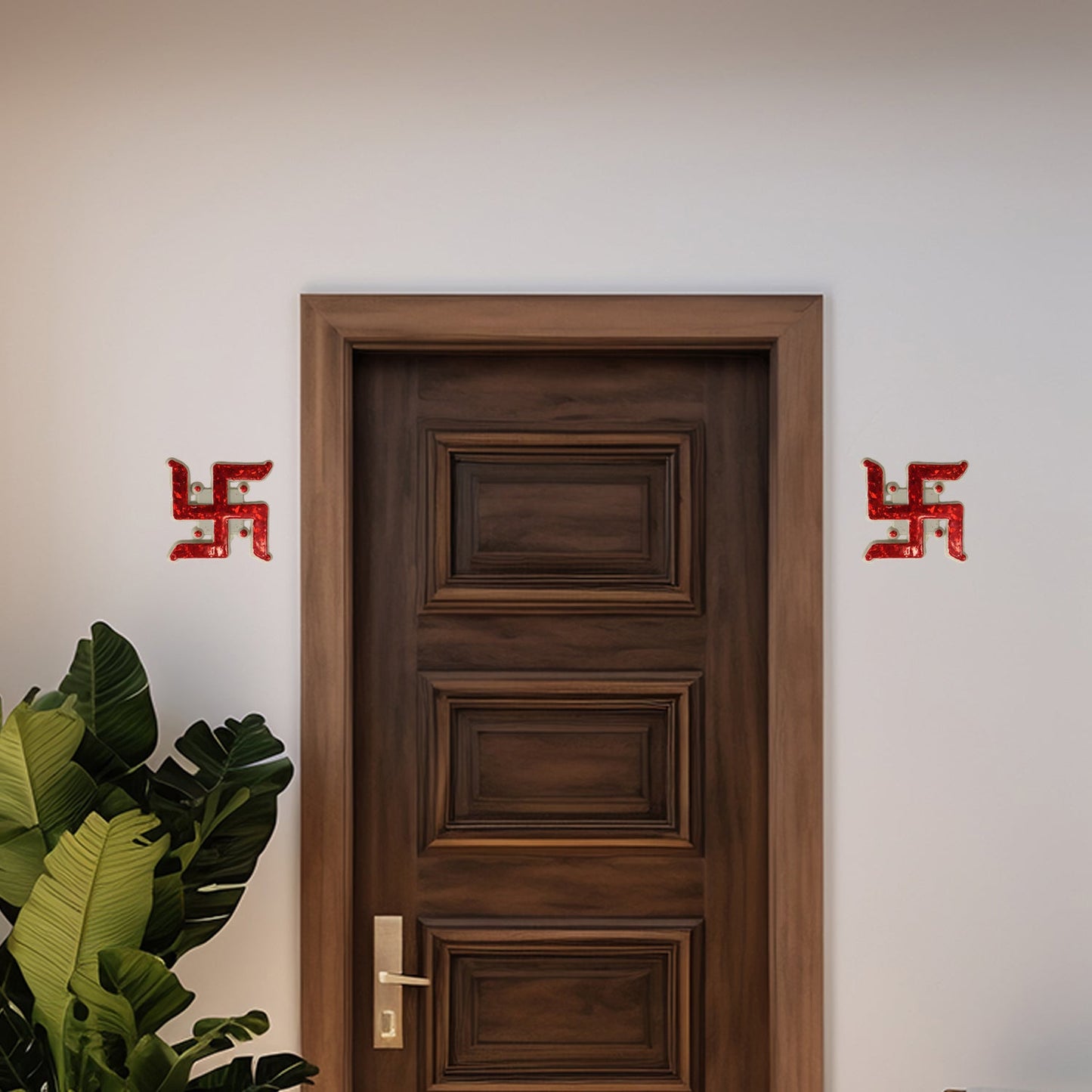 Traditional Decorative “Swastik” Sticker - (Set)