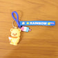 Cute Bear Cartoon Keychain with Rainbow Strap (1 Pc)