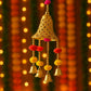 Decorative Hanging Bell with Colorful Tassels - (1 Pc)